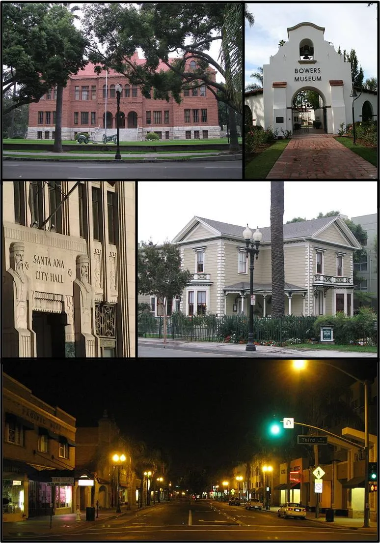 Collage of photos in Santa Ana, California