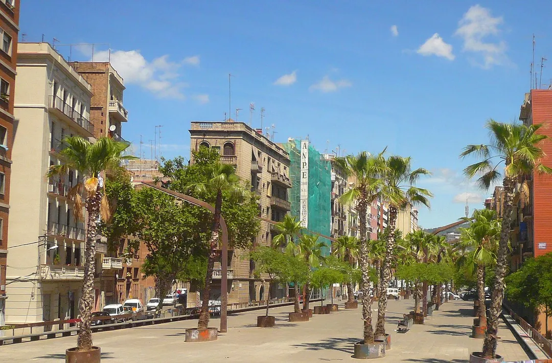 Rambla de Badal, Barcelona.