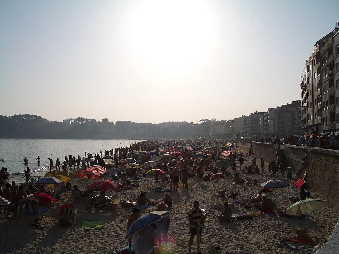 Foto da praia de Silgar en Sanxenxo (Galiza)