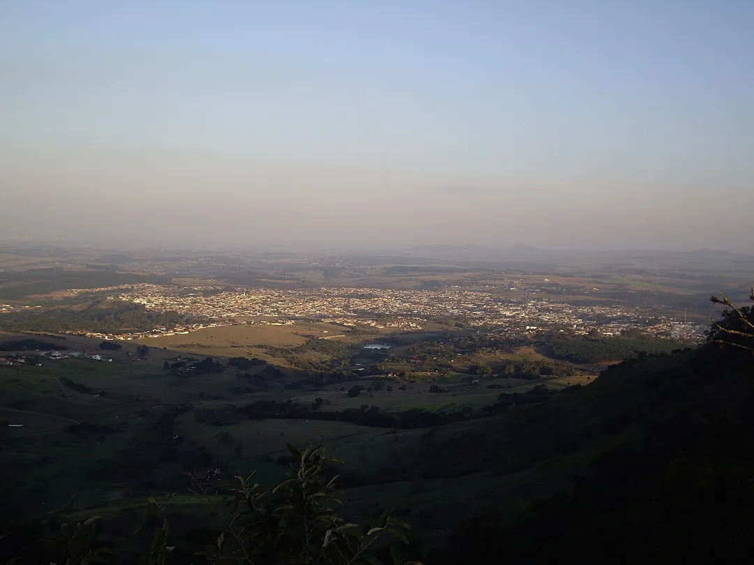 Panorama of the city of São Pedro, state of São Paulo, Brazil.