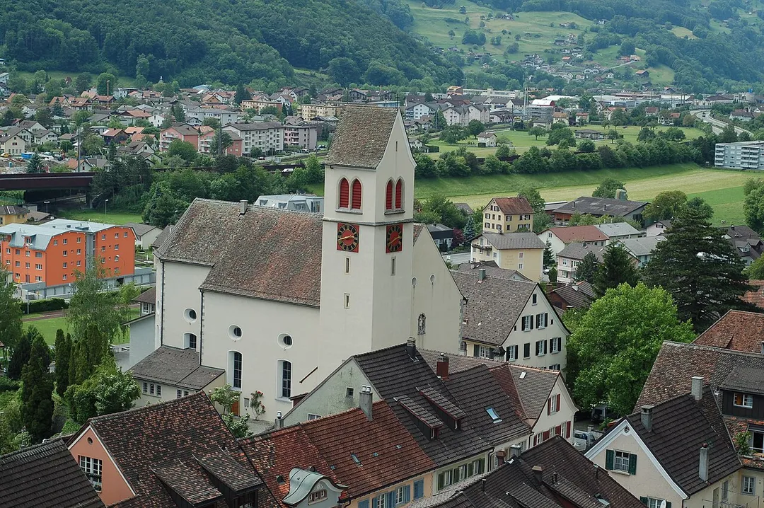 View from the castle of Sargans
