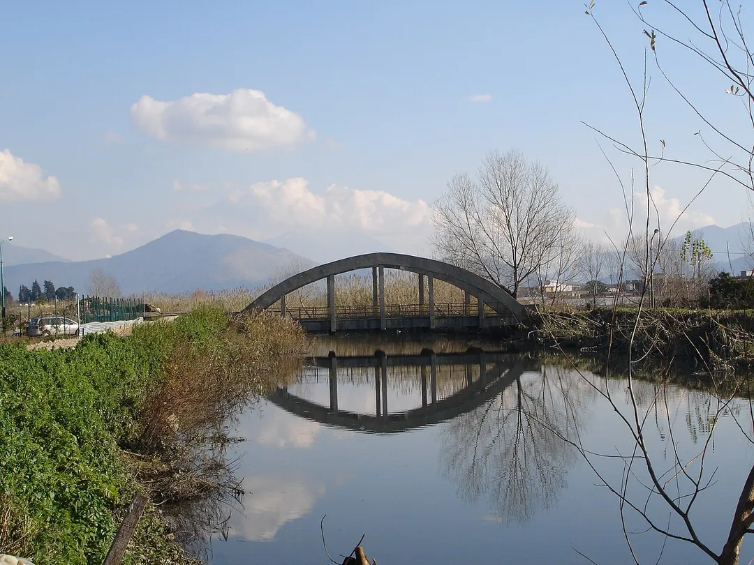 Ponte sul fiume Sarno in Comune di San Marzano sul Sarno (Salerno)