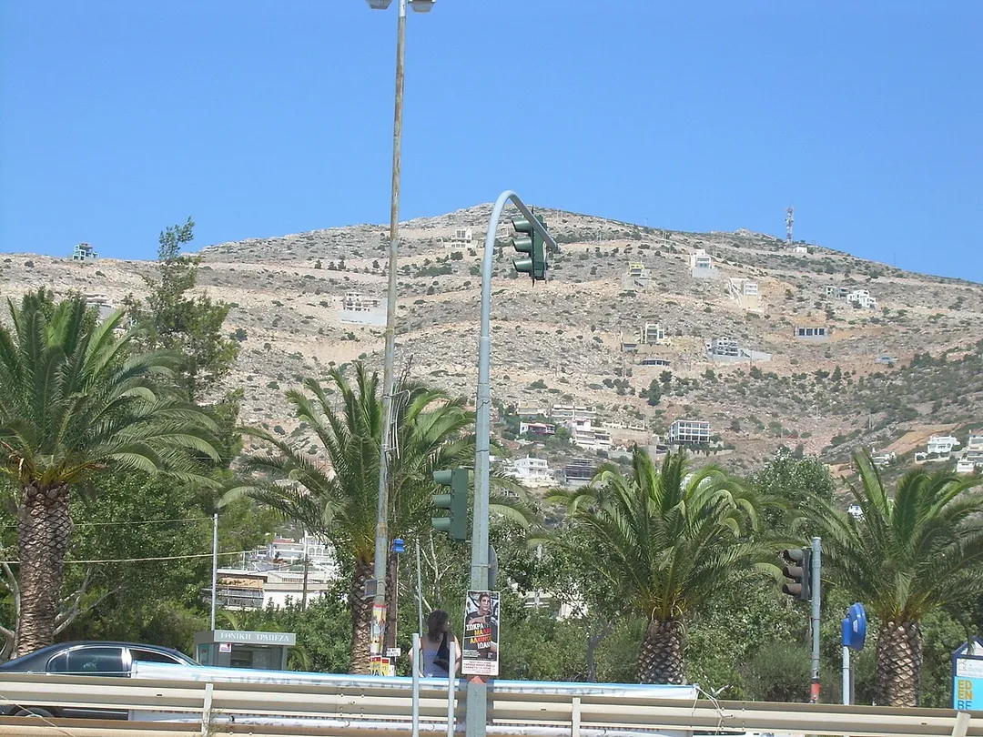 The hill overlooking Saronis, Attiki, Greece