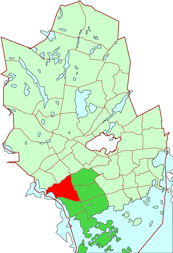 Saunalahti/Bastvik district in Espoo city, Finland