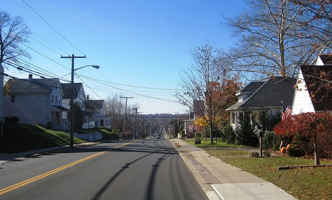 Photo of Sayreville, New Jersey taken along southbound Washington Road (County Route 535) at French Street in Tangletown neighborhood