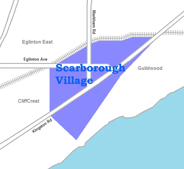 map of w:Scarborough Village