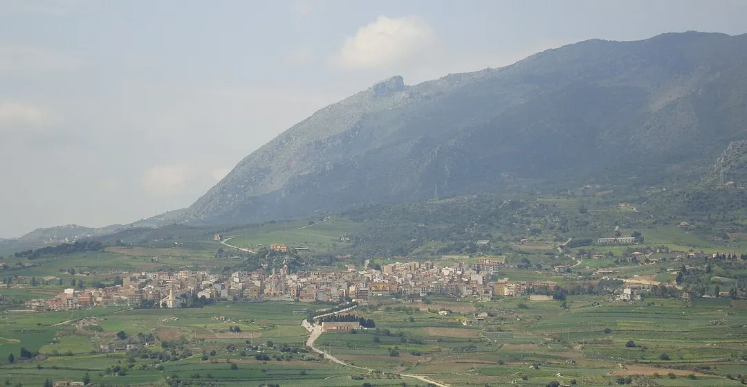View of Sciara, a little town in Sicily near Palermo.