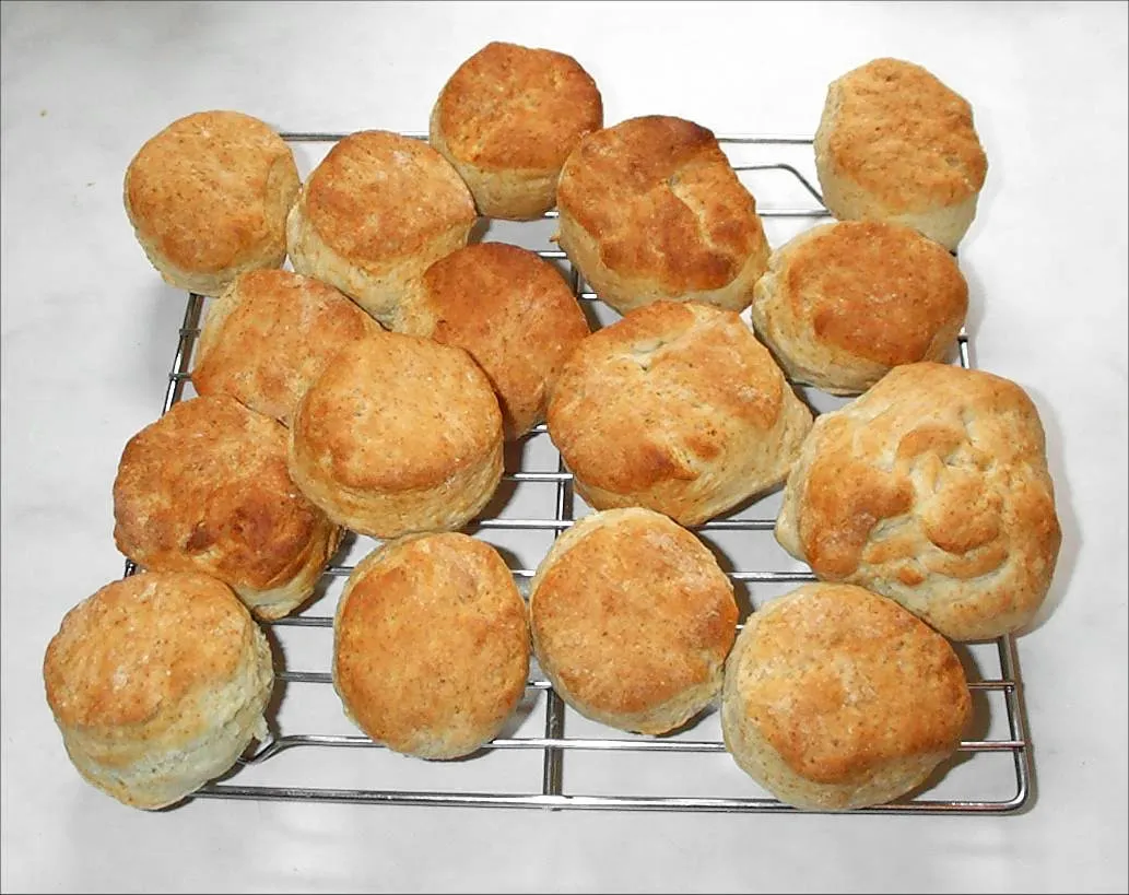 A fresh batch of homemade English buttermilk scones.