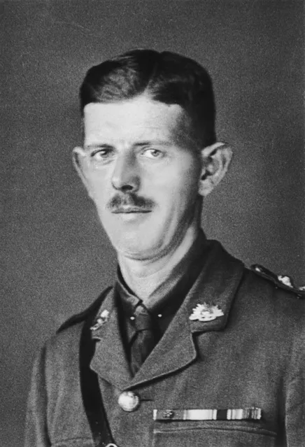 Studio portrait of Australian World War I Victoria Cross recipient, Arthur Seaforth Blackburn. He received his VC during the Battle of Pozières in 1916, and later served in World War II as a Brigadier, where he spent three years as a Prisoner of War to the Japanese.
