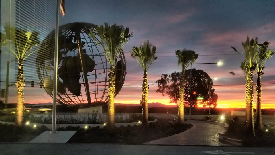 30-foot tall globe at entrance to Leisure World Seal Beach, the first of seven Leisure Worlds built. First installed in 1961, it was refurbished in 2016.