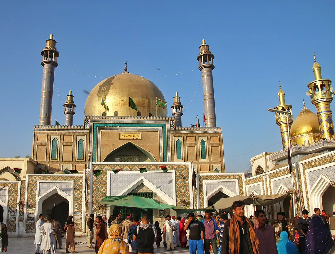 This is a photo of a monument in Pakistan identified as the