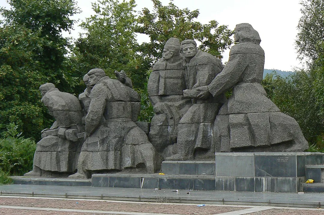 The partisans monument in village Trudovets, Bulgaria
