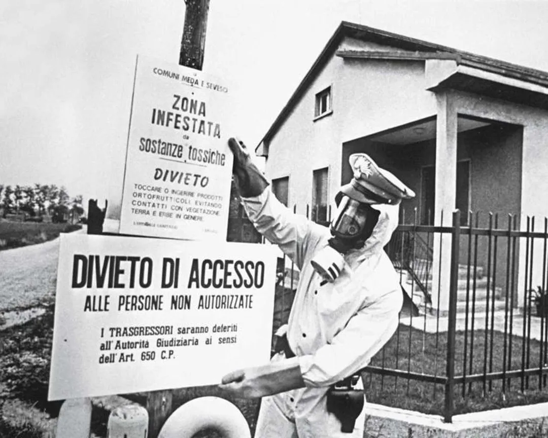 The Seveso disaster was an industrial accident that occurred on July 10, 1976, in a small chemical manufacturing plant approximately 20 kilometres (12 mi) north of Milan in the Lombardy region of Italy. It resulted in the highest known exposure to 2,3,7,8-tetrachlorodibenzo-p-dioxin (TCDD) in residential populations.