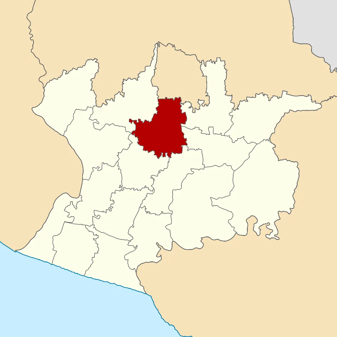Map of Sewon Sub-district, Bantul Regency, Yogyakarta Special Region, Indonesia.