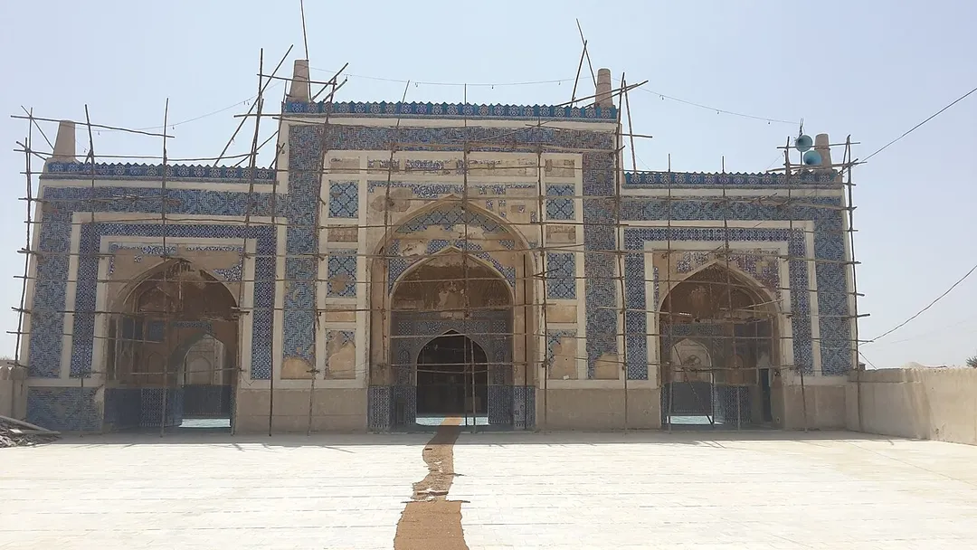 The Site
Dadu District is a district of Sindh Province, Pakistan. Dadu District was created in 1931 by merging Kotri and Mahal Kohistan (later Jamshoro) tehsils from Karachi District and Mehar, Khairpur Nathan Shah, Dadu, Johi and Sehwan tehsils from Larkana District in 2004, several talukas in the south were split off to create the new Jamshoro District. Its boundary touches with four districts of Sindh i.e. district Jamshoro, District Noshero feroz, district Shaheed Benazirabad and district Kambar Shahdad Kot. 
Around 1710 AD Yar Muhammad Kalhoro along with his followers, won over Khudabad from the Panhwar. Between 1718 and 1719, Mian Yar Muhammad died and he was buried there.After his death when Mian Noor Mohammad Kalhoro became the ruler of Sindh (1719–1755) he chose Khudabad (City of God). He started developing the place rapidly as a well planned city, which led to many Amils and Bhaibands migrating there for employment and trade. He also built a beautiful Jamia Musjid. Khudabad was capital of Sindh between 1719 and 1768 when replaced with Hyderabad.
The Khudabad Mosque
Jama Masjid (also spelled Jame Mosque, Jami Masjid, Jameh Mosque, Jamia Masjid or Jomeh Mosque) refers to the main mosque of a town, city or village, and is usually the place of gathering for Eid prayers and Friday prayers. These are sometimes called Congregational mosques or Friday mosques. Many places come to be known as a Jama Masjid as a proper name. 
The History
The Jamia Mosque known as Jamia Masjid Khudabad or Badshahi Masjid, is situated in Khudabad, Dadu, Sindh and was built during the reign of Yar Mouhammed Kalhoro between 1700 and 1718. The mosque served as a school as well as for military training.

The term "Jama Masjid" means "Mosque of Assembly" or "Congregational Mosque" and comes from Arabic. Although the word "Jama" means assembly or congregation, it has been conflated with the word for Friday, the primary day of worship in Islam, and hence, originally incorrectly, but still sometimes these are called Friday Mosques, after the Jumu'ah or weekly Friday noon congregation prayers of Muslims.