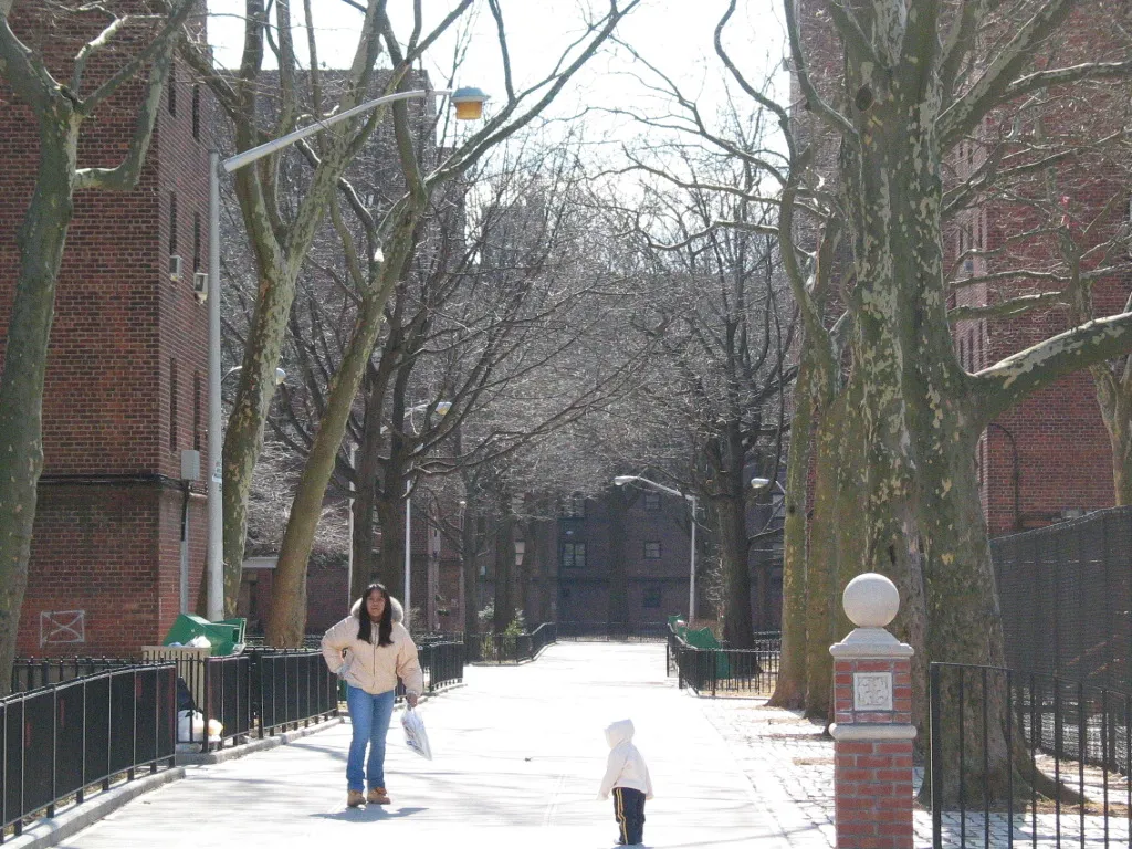 The passage through NYCHA Sheepshead houses