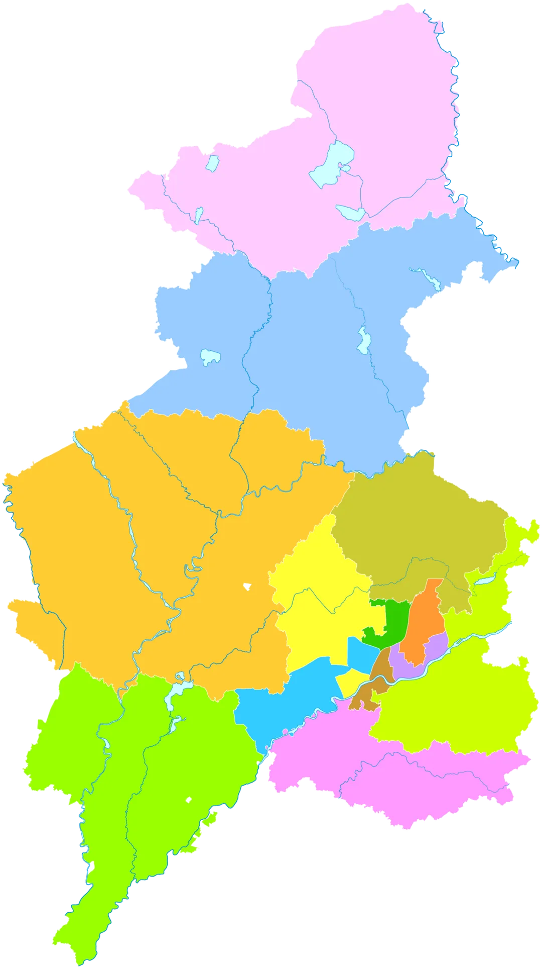 administrative divisions of Shenyang City, Liaoning, China