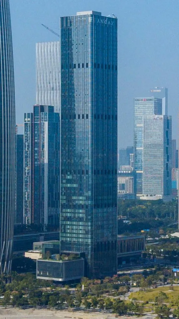 Andaz Shenzhen Bay, the hotel located in Shenzhen Bay, it is 246 metres tall.