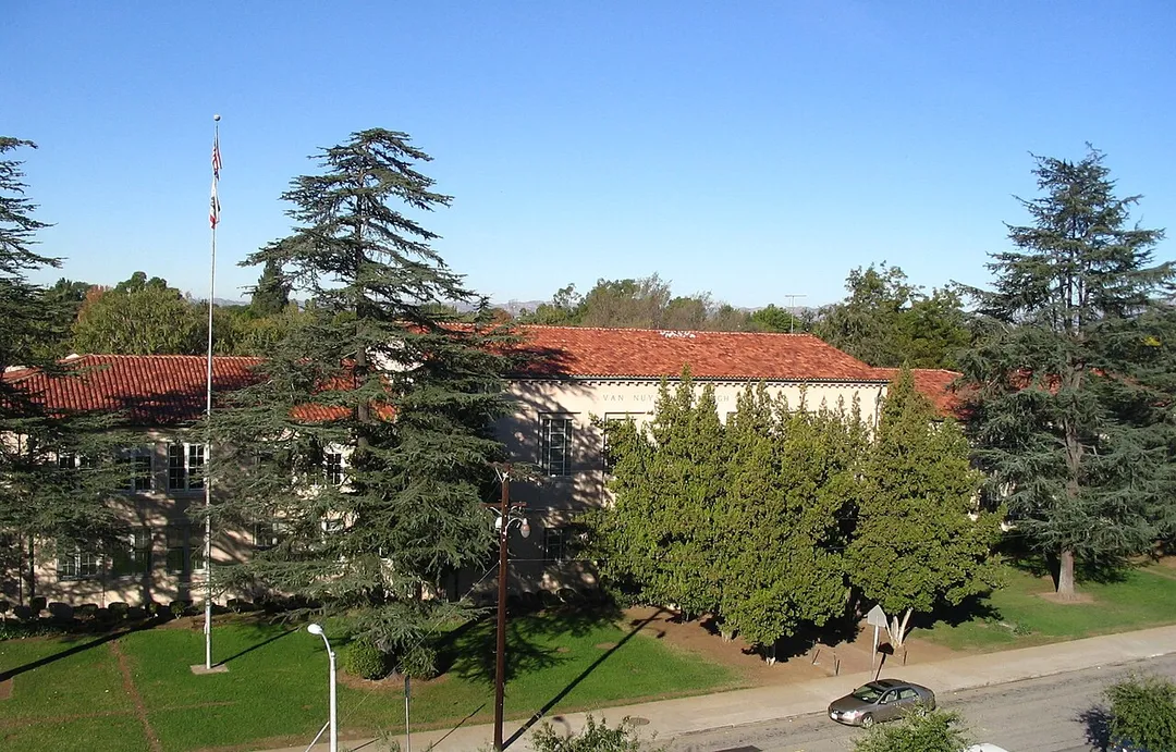 Van Nuys Middle School is located at 8435 Vesper Avenue, Sherman Oaks, CA. 91345
