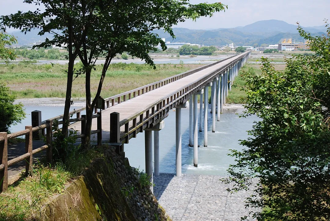 Horai-bridge,Oi-river,Shimada-city,Japan