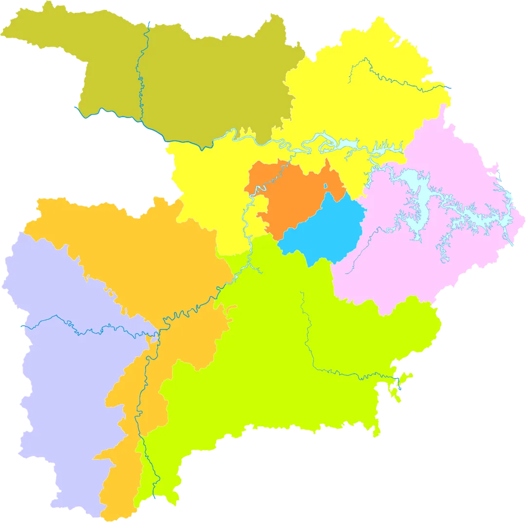 administrative division of Shiyan City, Hubei, China