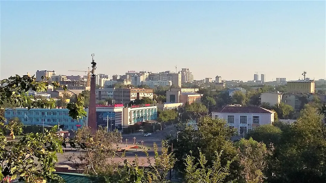 View on the downtown of Shymkent city