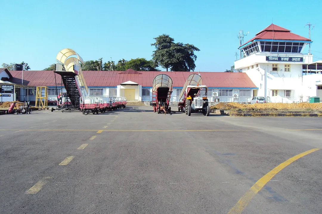 this is the present terminal building of silchar airport.