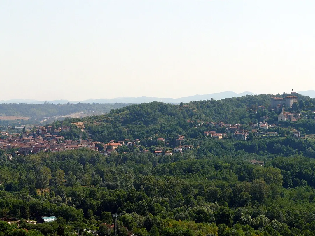 Panorama di Silvano d'Orba, Piemonte, Italia