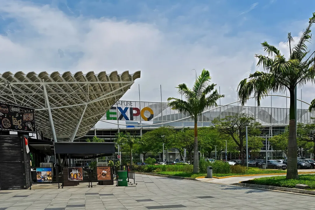 The restaurant and bar at Singapore EXPO.