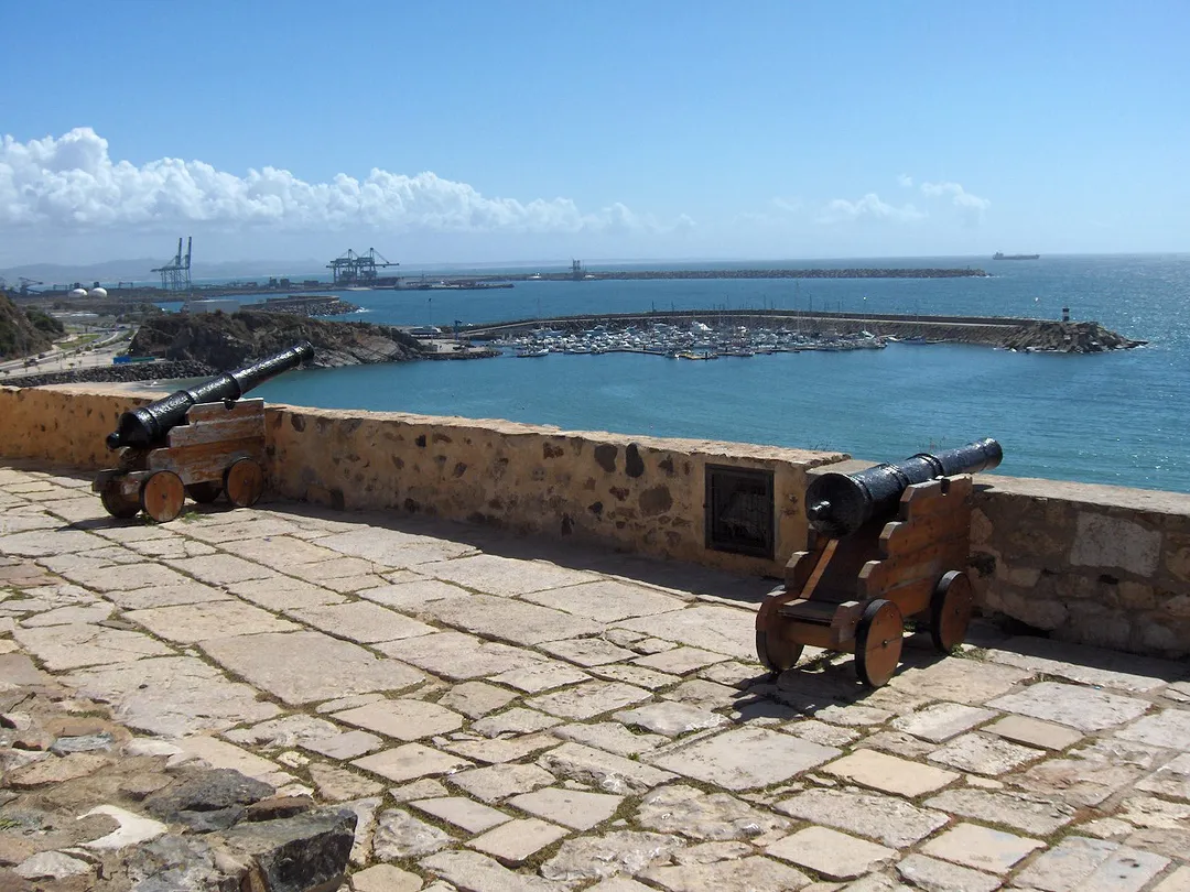 Cannons at the castle of Sines, Portugal.