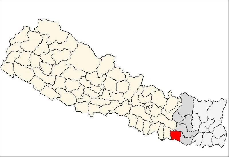 FrenchCarte de localisation dudistrict de Siraha(wp-FR),au Népal (wp-FR).
EnglishLocation map ofSiraha District(wp-EN),in Nepal (wp-EN).