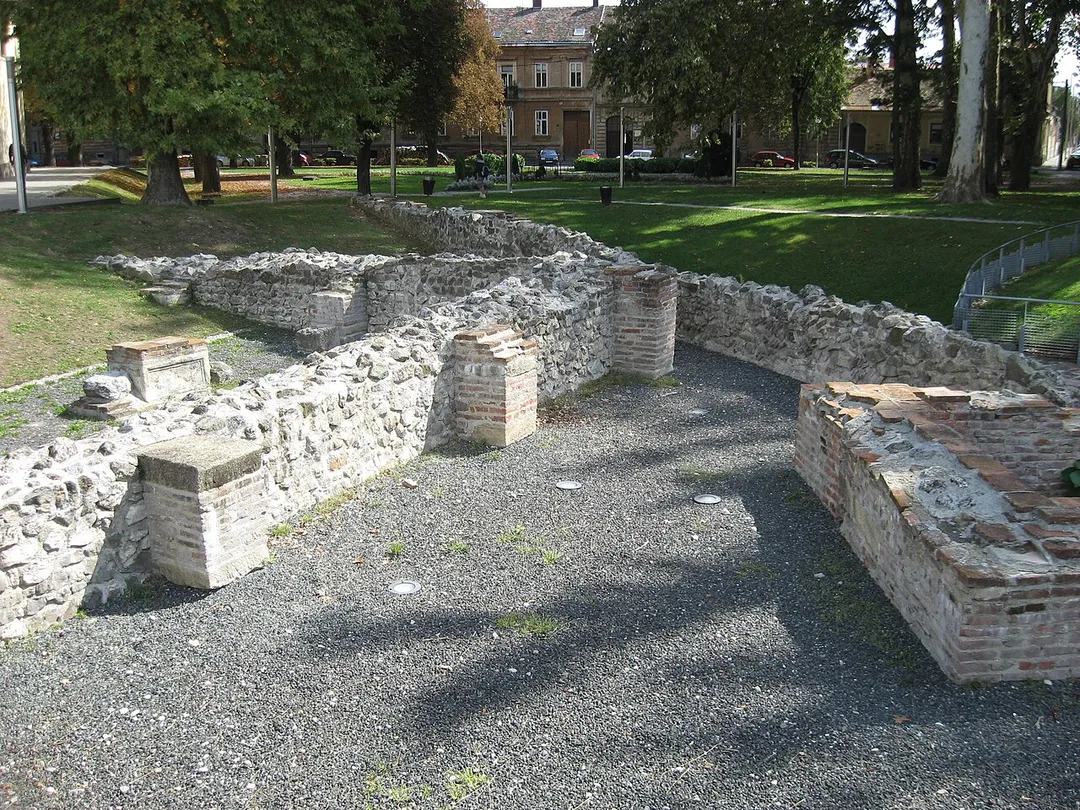 Roman ruins in Sisak (Croatia)