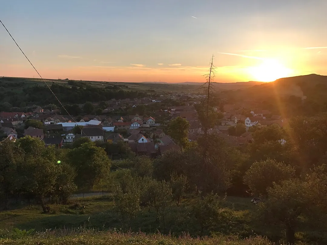 Sicht auf Stolzenburg, Siebenbürgen.