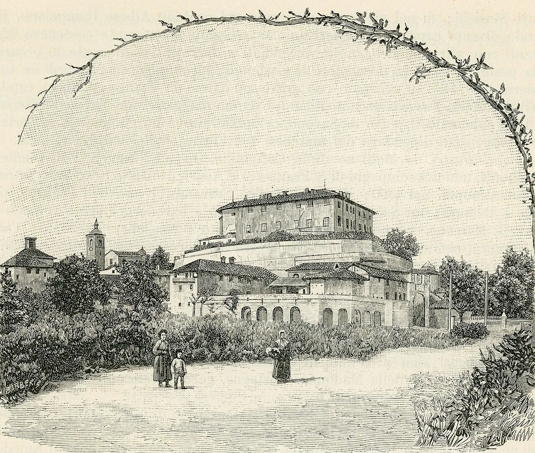 Castello di Sommariva Perno (xilografia).