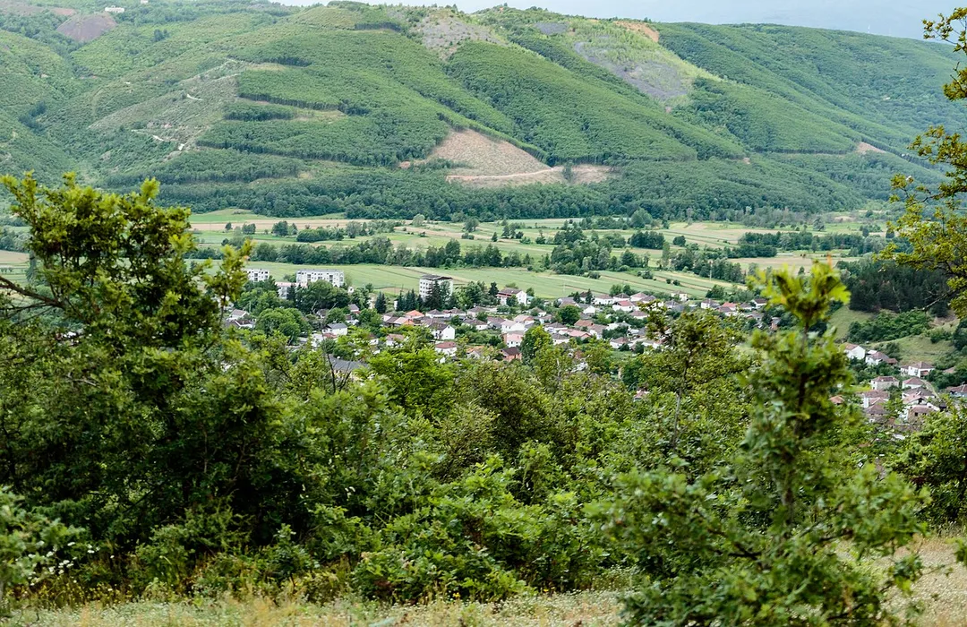 Panoramic view of the village Sopotnica