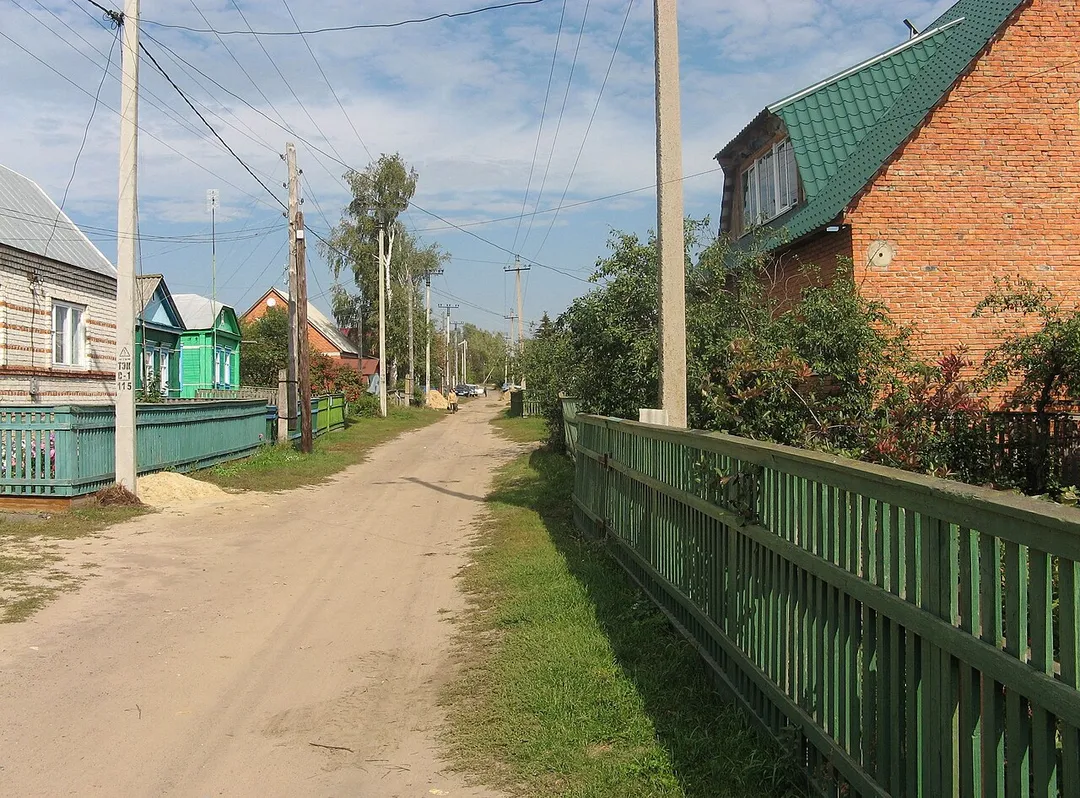 Street in Sosnovka. Tambov Oblast Russia