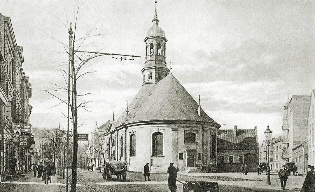 Lithuanian Church in Tilsit, photographed between 1910-1930.