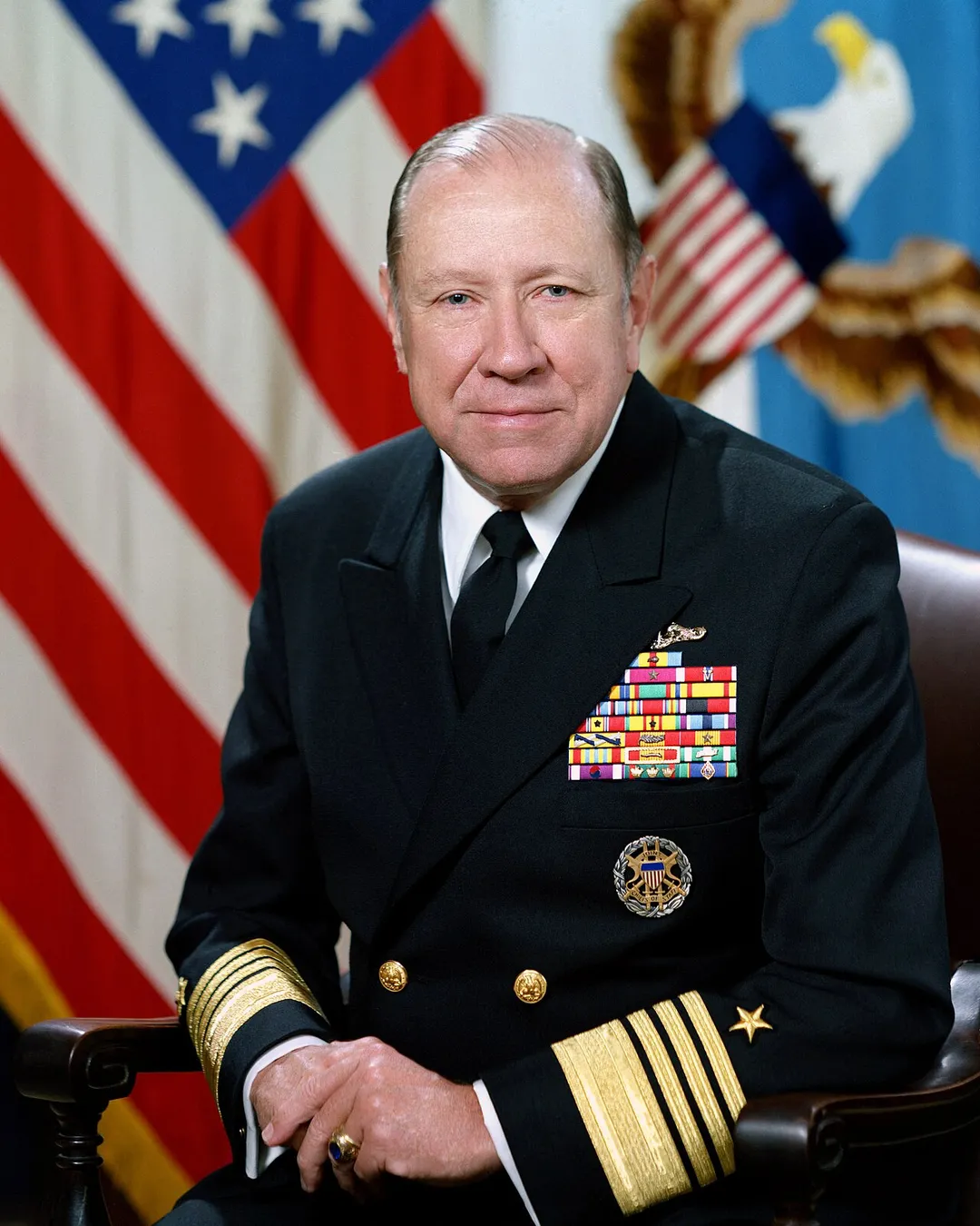 U.S. Navy ADM William J. Crowe Jr., former Chairman of the Joint Chiefs of Staff.