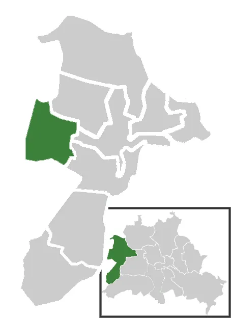 Lage des Ortsteil Staaken im Berliner Bezirk Spandau