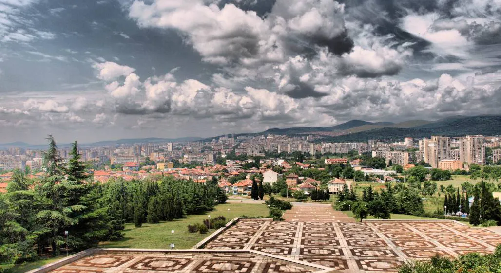 View of Stara Zagora from the Samarsko Zname monument