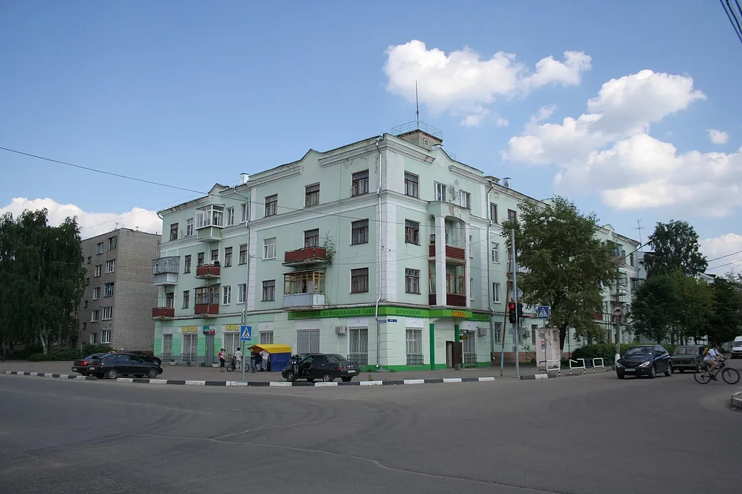 A street in Staraya Kupavna, Moscow Oblast, Russia