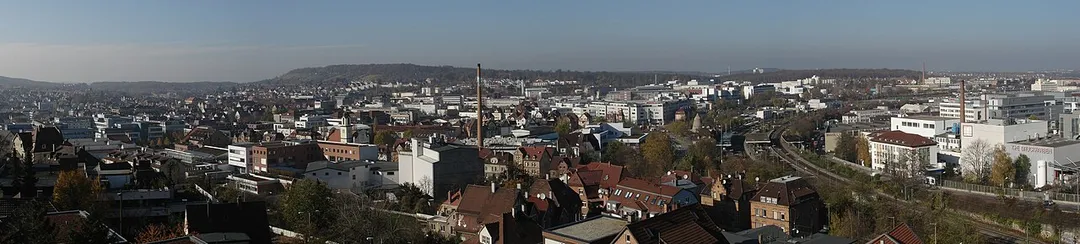 Panoramic view of Stuttgart-Feuerbach