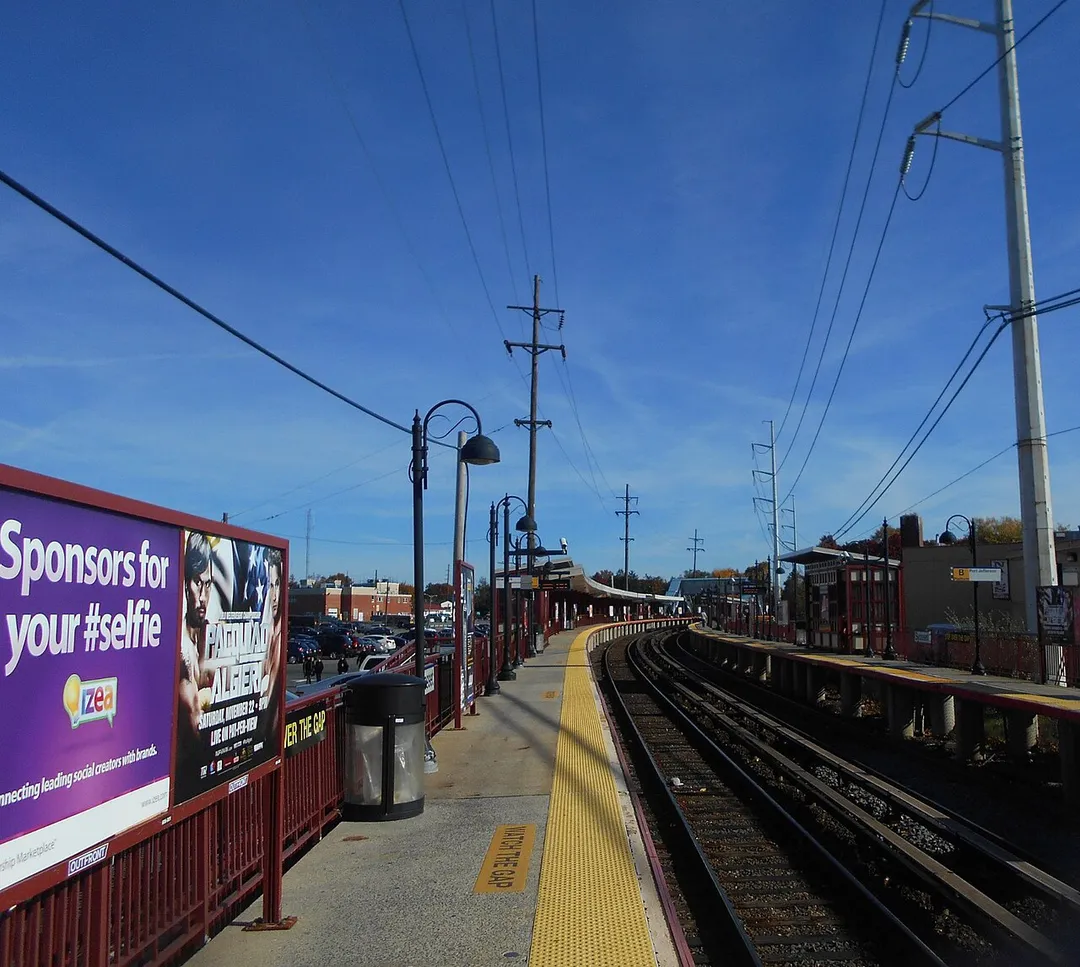 The Syosset Long Island Rail Road station in Syosset, New York.
