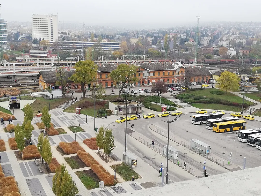Etele square is a hub and as a representative of the XI. district (Kelenfoeld) of Budapest (Hungary).