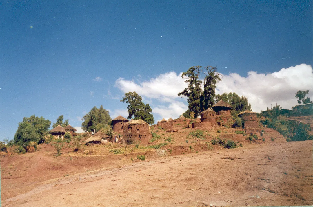 Häuser im äthiopischen Lalibela