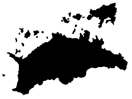 The shadow picture of Kagawa Prefecture, Japan