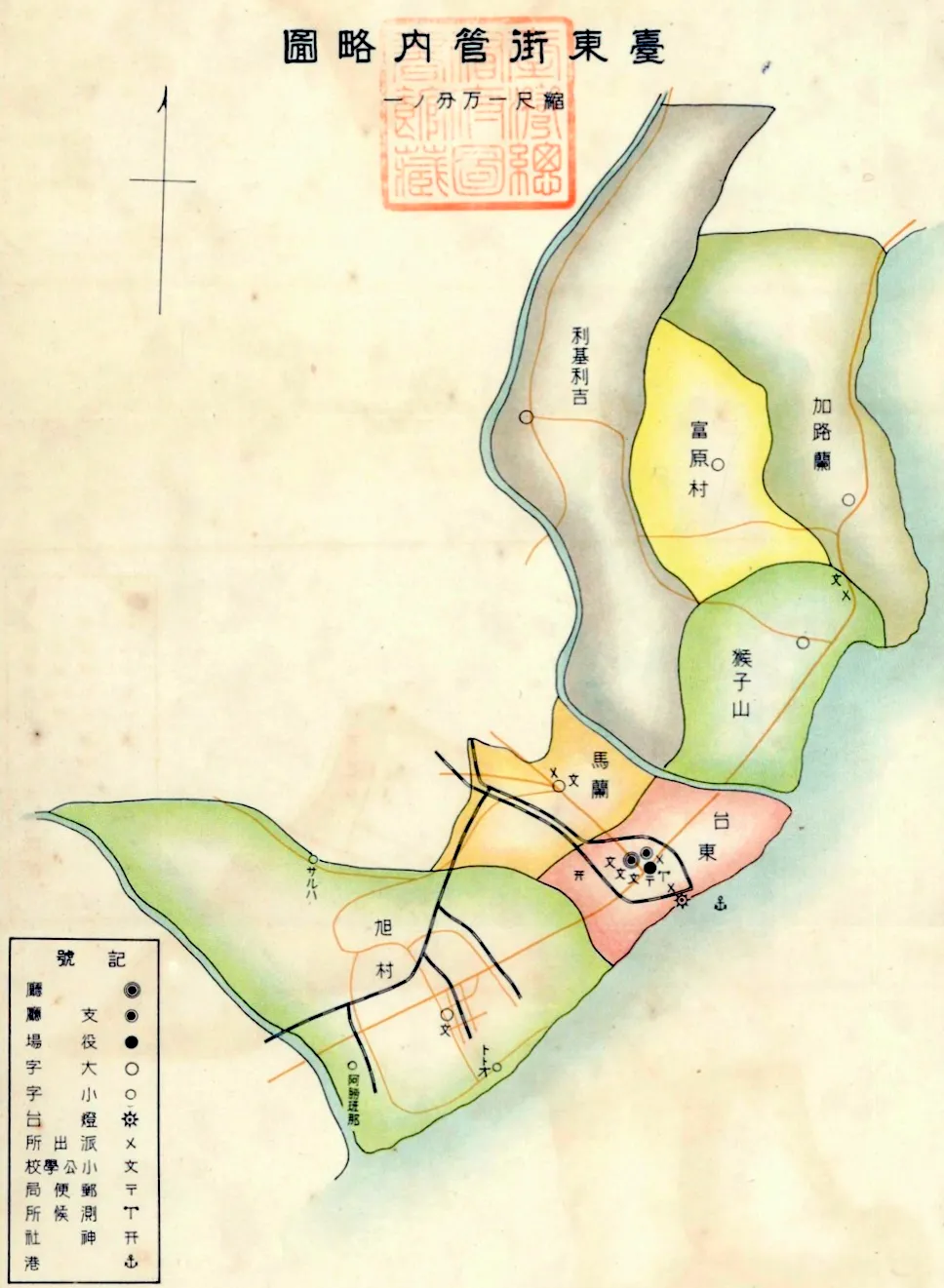 Map of Taitō-gai