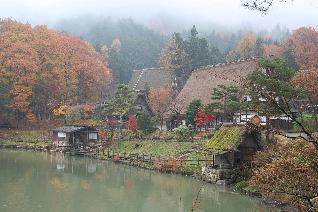 Hida Takayama folk village near Takayama, Gifu, Japan, in November 2006