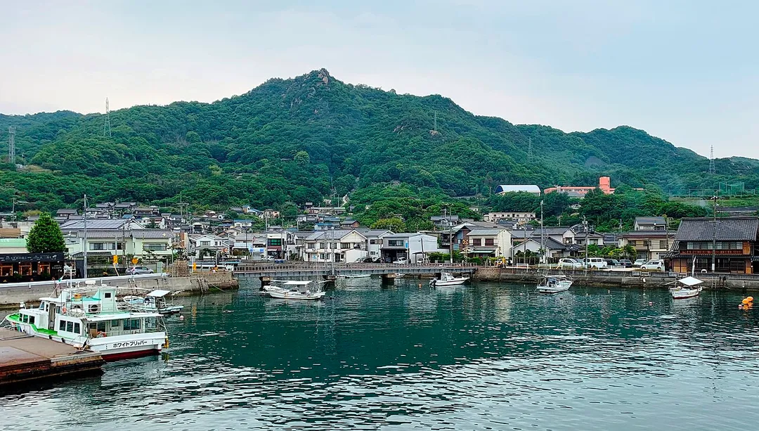 Tadanoumi Port, Takehara, Hiroshima Prefecture, Japan.