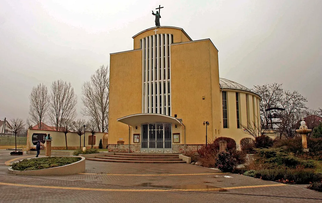 Taksony, St Anne's Church (1958) - from outside